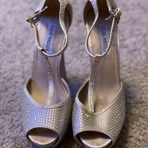 Steve Madden Rhinestone Tstrap Heels